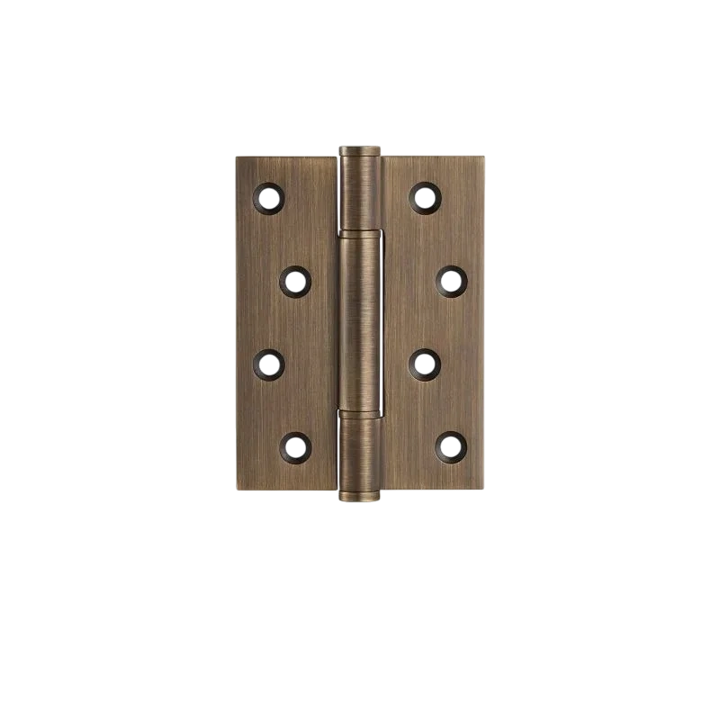 Elio Hinge HNG-007 brushed brass cabinet hinge, 102mm size, gold bronze black silver variants, for drawers &amp; cabinet fittings by Mantara