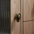 Orlin knob B-0143 solid brass cabinet knob, bronze brushed finish, size 50mm, for kitchen drawers & wardrobes by Mantara