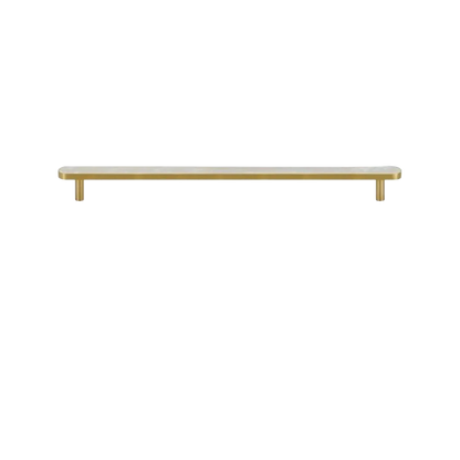 Regal pearl handle B-0005 decorative shell and brass knob with handle, white finish, sizes 27mm 32mm 37mm 130mm 162mm 254mm, for cabinets &amp; drawers by Mantara
