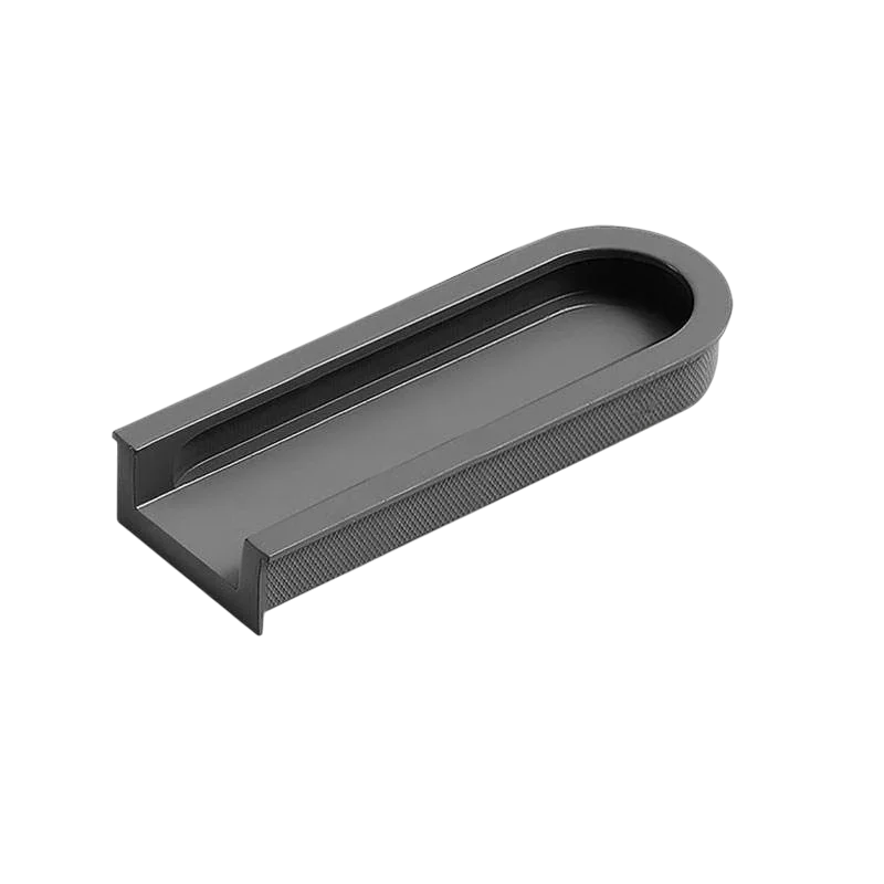 Norvia Handle AL-0026 aluminium alloy cabinet handle, brushed finish, sizes 64mm 110mm, black white green brown beige grey, for drawers &amp; wardrobes by Mantara