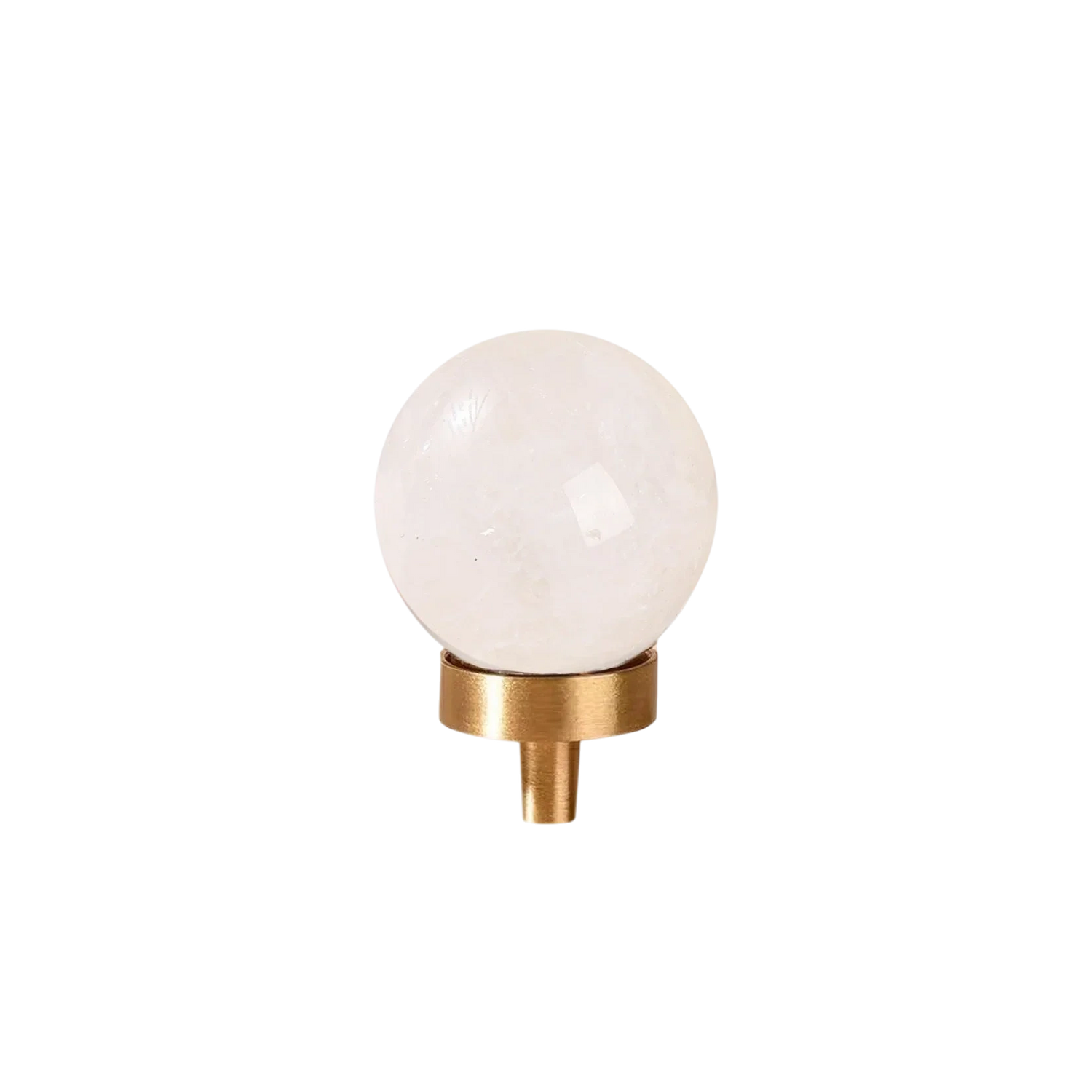 Elira Knob C-0031 crystal drawer knob, polished finish, 30mm, available in pink, white and turquoise, suitable for cabinets &amp; wardrobes by Mantara