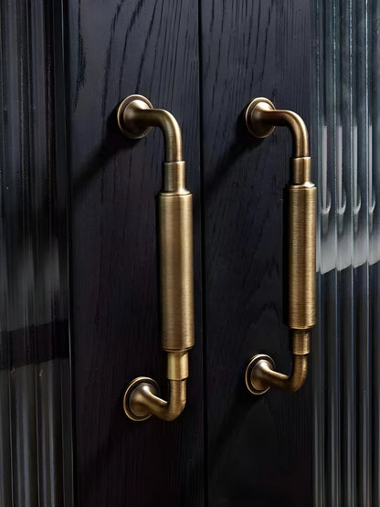Braven Handle B-0128 brushed bronze brass furniture knob and handle, sizes 66mm 148mm 182mm, for kitchen drawers &amp; wardrobe shutters by Mantara