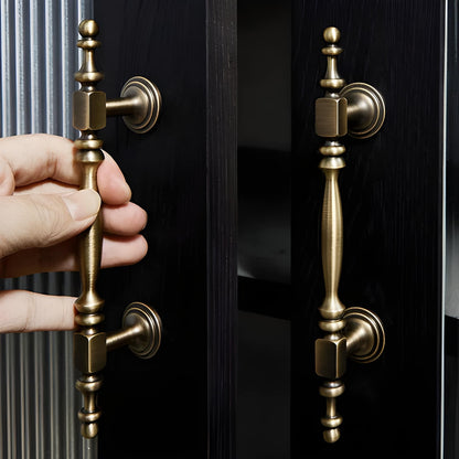 Cortex Handle B-0133 brass cabinet pull handle, bronze brushed finish, sizes 80mm 167mm 200mm 263mm 295mm, suitable for drawers &amp; wardrobes by Mantara