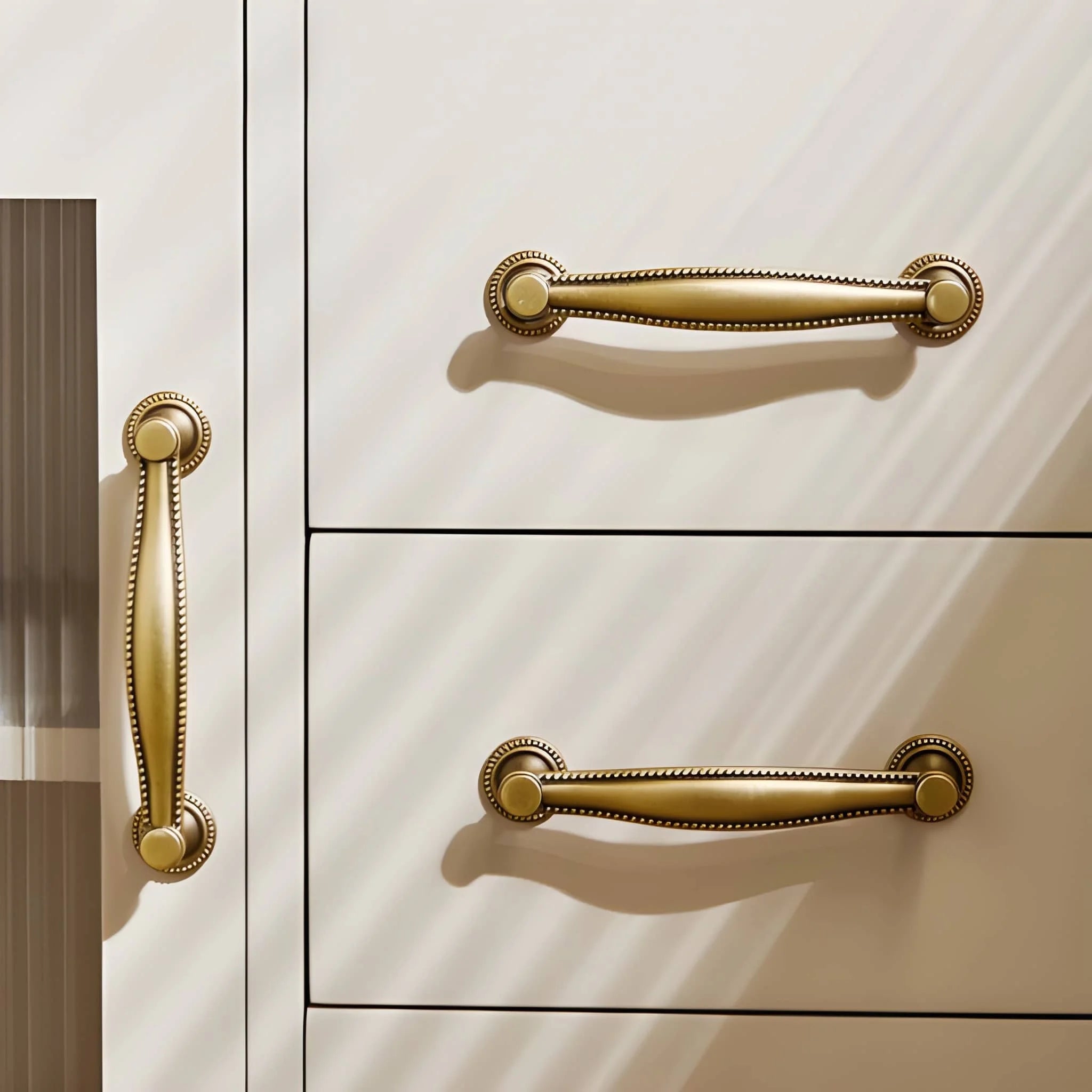 B-0139 solid brass cabinet knob &amp; pull handle, bronze brushed finish, sizes 30mm 100mm 124mm 158mm 190mm, for kitchen drawers &amp; wardrobes by Mantara