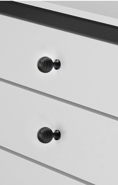 Astral knob B-0002, black brass, Dia25mm, brushed finish, for bedroom &amp; bathroom cabinets by Mantara