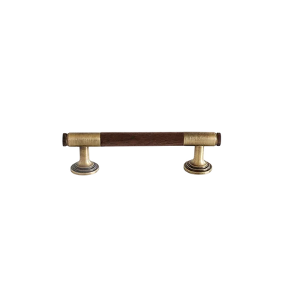 Rovan Hnadle B-0163 solid brass T bar cabinet pull handle, bronze walnut &amp; silver walnut finish, sizes 68mm 130mm 160mm, for kitchen drawers &amp; wardrobes by Mantara