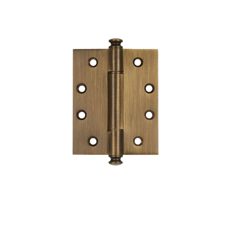 Mantara Varen Hinge HNG-008 is a modern brass hinge in brushed bronze, black, or gold finish for furniture.