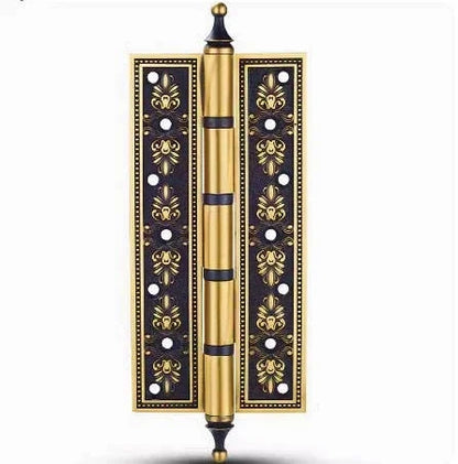 Zentra Hinge HNG-005 brass hinge for cabinets, brushed finish, sizes 101mm 127mm 152mm 203mm, gold variants, suitable for drawers &amp; furniture by Mantara