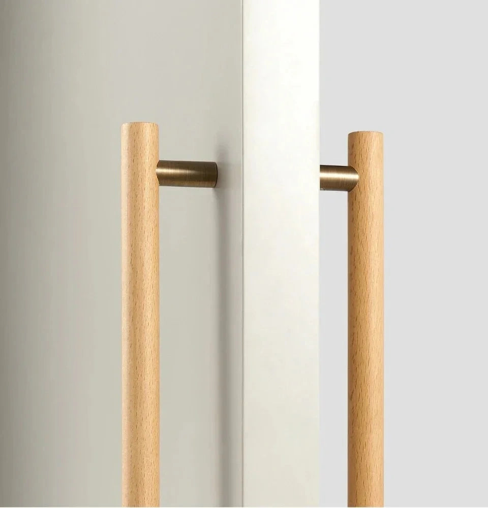 Mantara Modern Pull Handle  W-0058 is a polished wood handle in gold, black, bronze for drawers and cabinets.