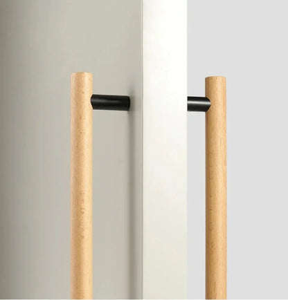 Mantara Modern Pull Handle  W-0058 is a polished wood handle in gold, black, bronze for drawers and cabinets.