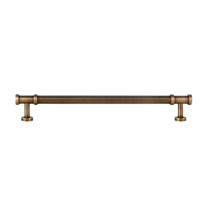 B-0136 solid brass cabinet knob &amp; pull handle, bronze brushed finish, sizes 30mm 123mm 156mm 219mm, for kitchen drawers &amp; wardrobes by Mantara