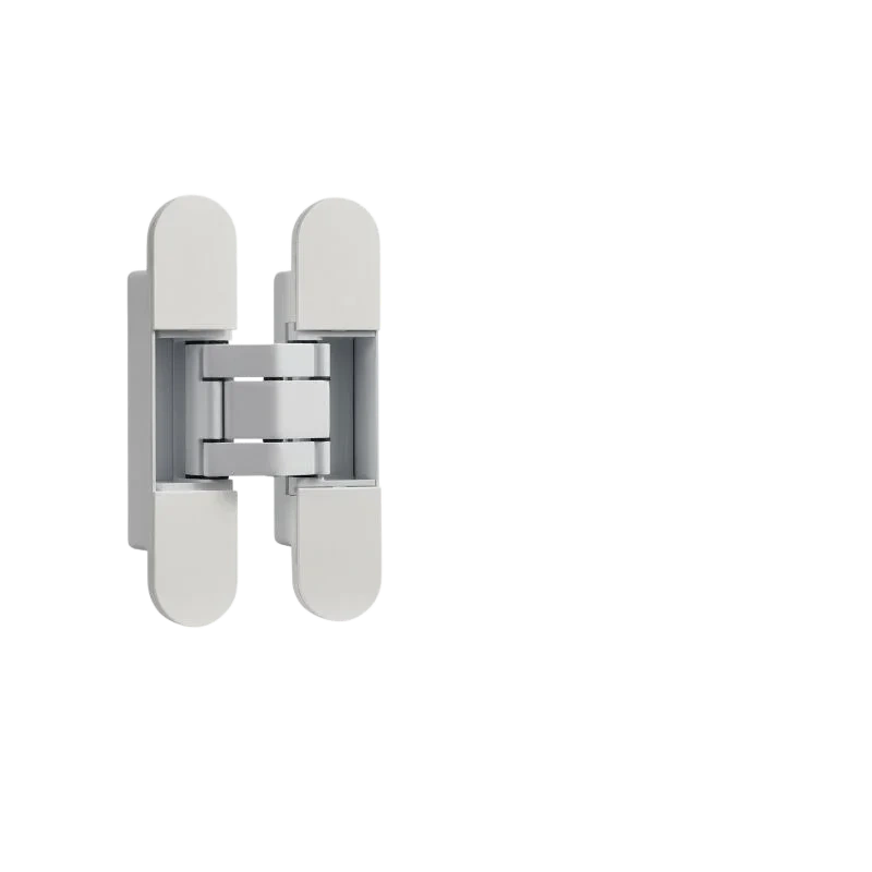 Mantara Prisma Hinge  HNG-006 is a modern brass hinge in brushed finish, ideal for cabinets, drawers, and furniture.