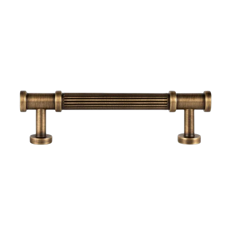 B-0136 solid brass cabinet knob &amp; pull handle, bronze brushed finish, sizes 30mm 123mm 156mm 219mm, for kitchen drawers &amp; wardrobes by Mantara