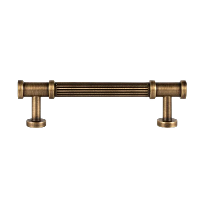 B-0136 solid brass cabinet knob &amp; pull handle, bronze brushed finish, sizes 30mm 123mm 156mm 219mm, for kitchen drawers &amp; wardrobes by Mantara
