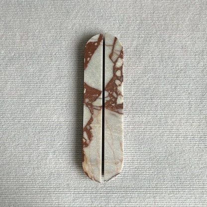 M-0019 marble cabinet pull handle, polished finish, sizes 160mm 320mm, for kitchen drawers &amp; wardrobes, white green red variants by Mantara