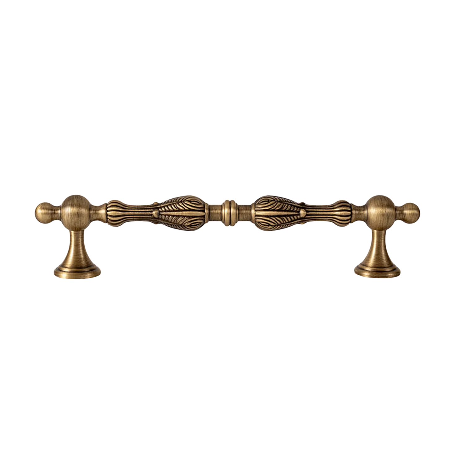 Tarin Handle B-0162 modern brass cabinet handle set, bronze brushed finish, multiple sizes 67mm to 200mm, ideal for kitchen drawers &amp; wardrobes by Mantara