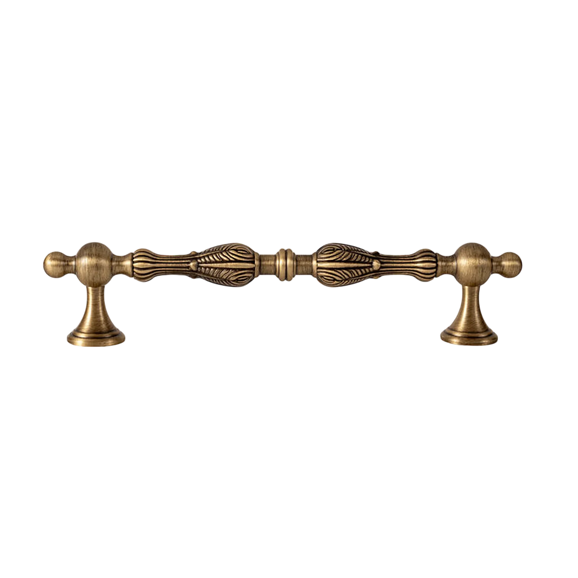 Tarin Handle B-0162 modern brass cabinet handle set, bronze brushed finish, multiple sizes 67mm to 200mm, ideal for kitchen drawers &amp; wardrobes by Mantara
