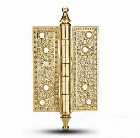 Zentra Hinge HNG-005 brass hinge for cabinets, brushed finish, sizes 101mm 127mm 152mm 203mm, gold variants, suitable for drawers &amp; furniture by Mantara