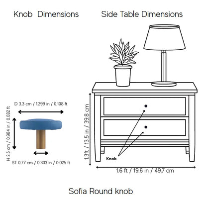 Sofia Round knob
