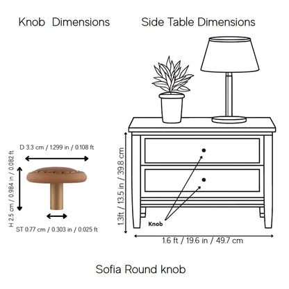 Sofia Round knob