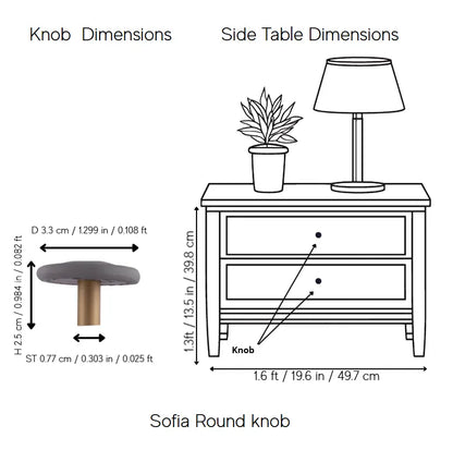 Sofia Round knob