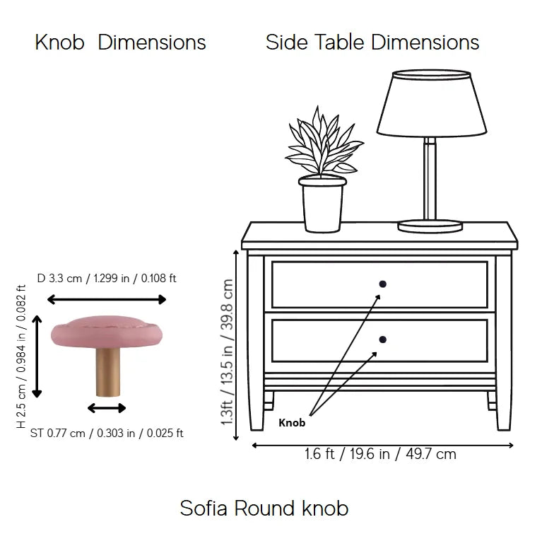 Sofia Round knob
