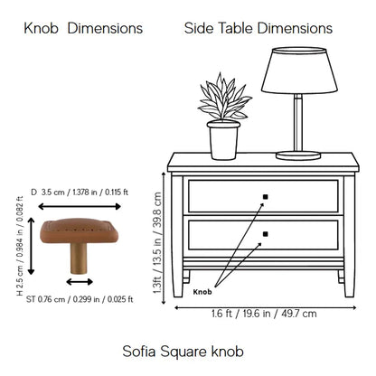Sofia Square knob