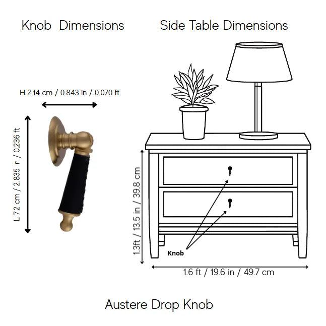 Austere Drop Knob
