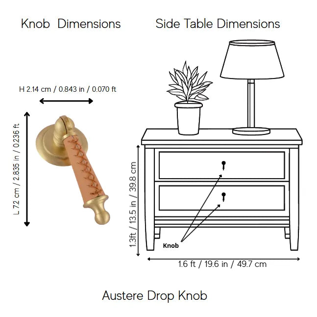 Austere Drop Knob
