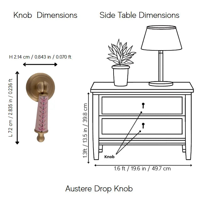 Austere Drop Knob