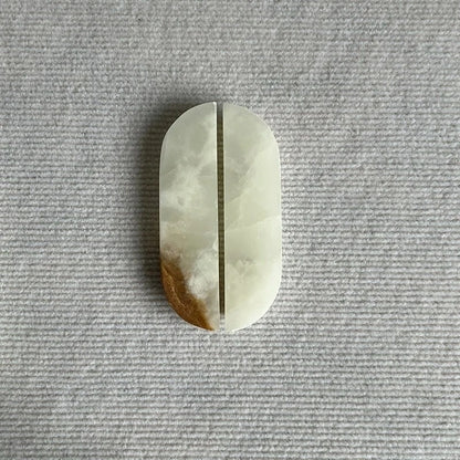 M-0019 marble cabinet pull handle, polished finish, sizes 160mm 320mm, for kitchen drawers &amp; wardrobes, white green red variants by Mantara