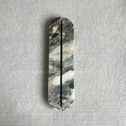M-0019 marble cabinet pull handle, polished finish, sizes 160mm 320mm, for kitchen drawers &amp; wardrobes, white green red variants by Mantara