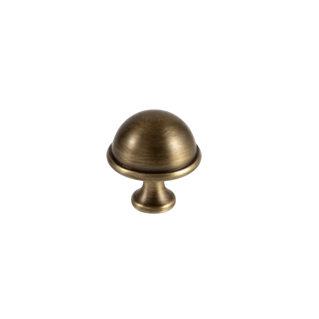 B-0150 brass cabinet fittings, knob and handle combo, bronze brushed finish, sizes 29mm 67mm 181mm 216mm 282mm, for drawers by Mantara