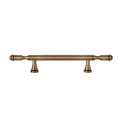 B-0150 brass cabinet fittings, knob and handle combo, bronze brushed finish, sizes 29mm 67mm 181mm 216mm 282mm, for drawers by Mantara