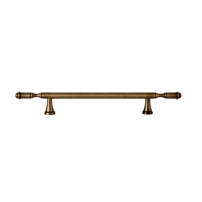 B-0150 brass cabinet fittings, knob and handle combo, bronze brushed finish, sizes 29mm 67mm 181mm 216mm 282mm, for drawers by Mantara