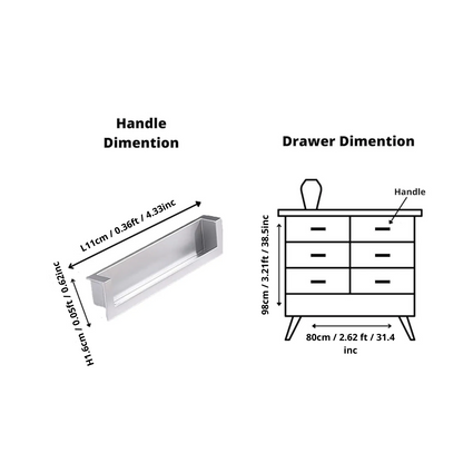 Concealed Rectangular Handle
