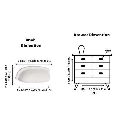 Mantara Portico Pull Knob Z-0004 is a modern zinc knob in matte white ideal for drawers and cupboards.