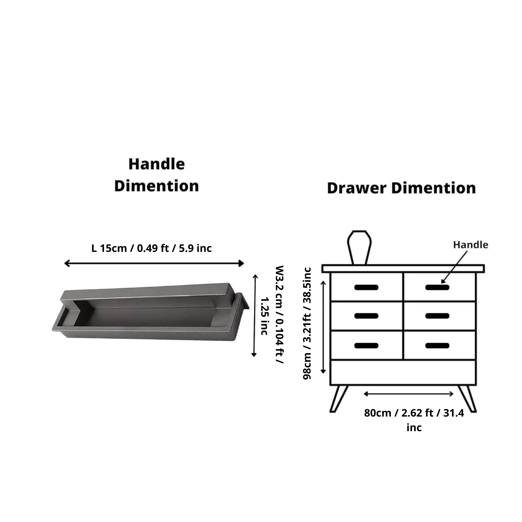 Concealed Slender Handle