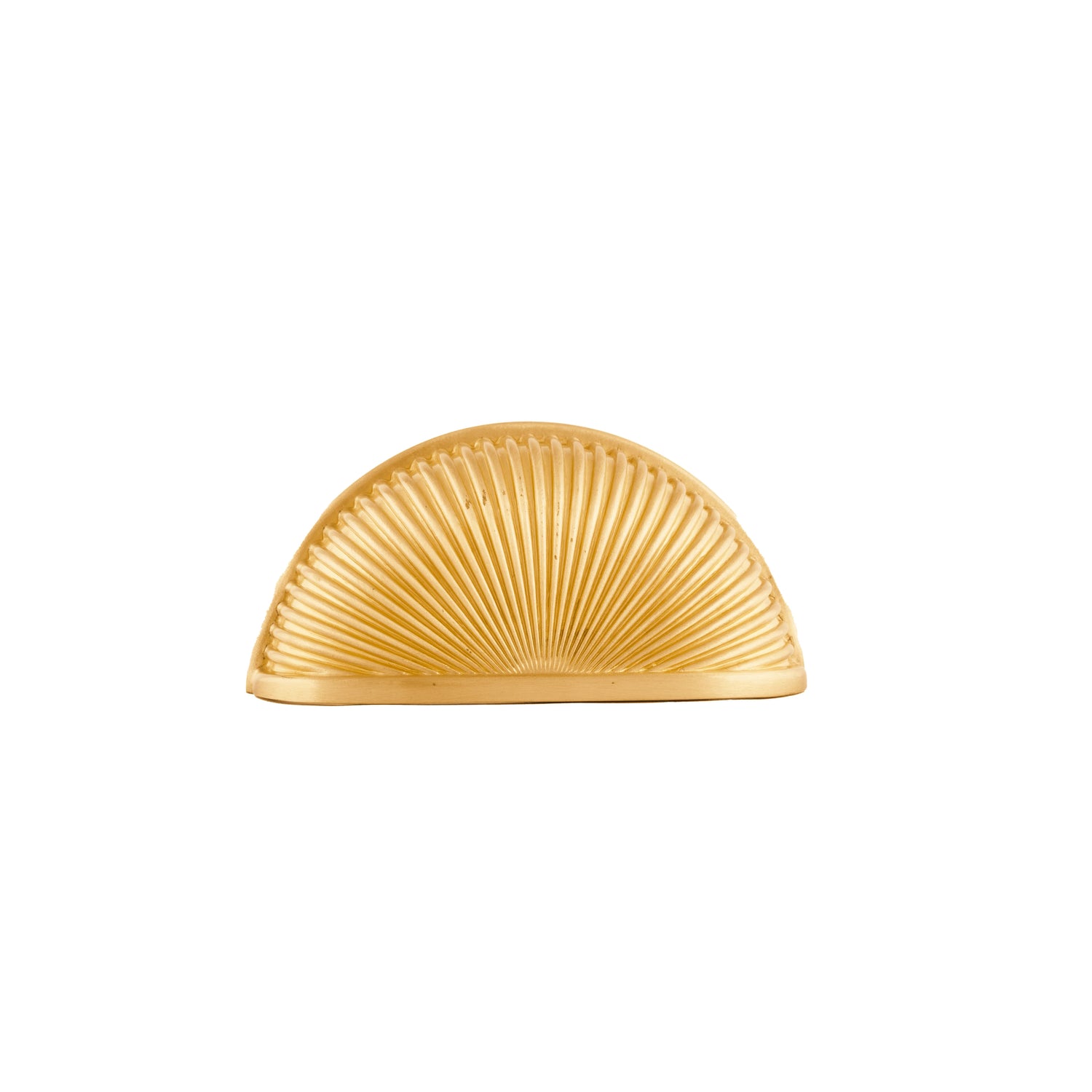 The Odette Handle by Mantara B-0107 is a polished brass handle in gold, perfect for drawers, cupboards, and kitchens.