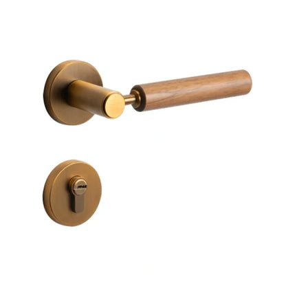 Mantara Pull Drawer Lock  MTS-002 is a modern brass lock in brushed copper finish, ideal for kitchen and dresser drawers.