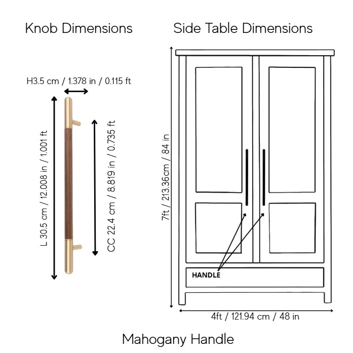 Mahogany Handle