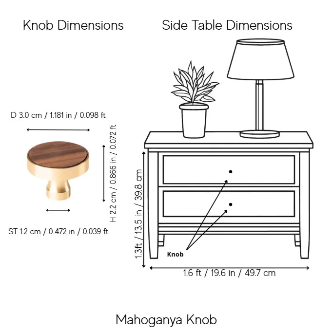 Mahogany Knob