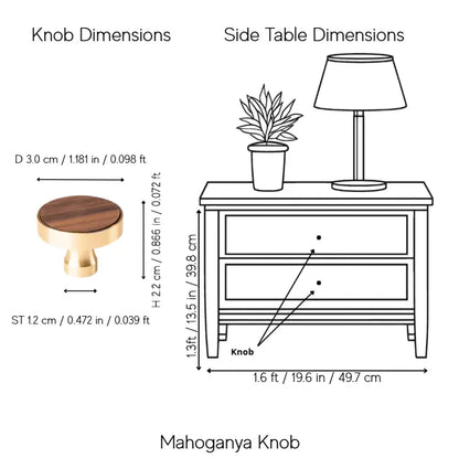 Mahogany Knob