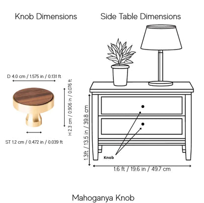 Mahogany Knob