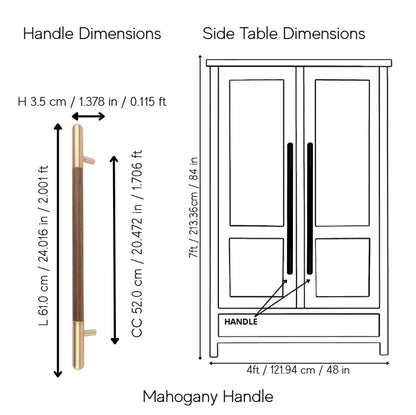 Mahogany Handle