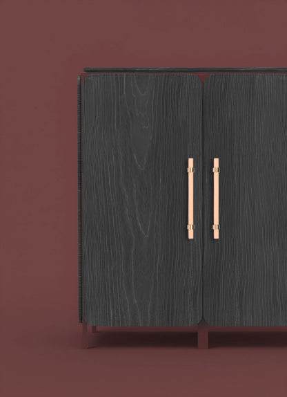 Mantara Aranya Handle W-0053 is a modern beech wood handle, ideal for kitchen drawers, dresser drawers.