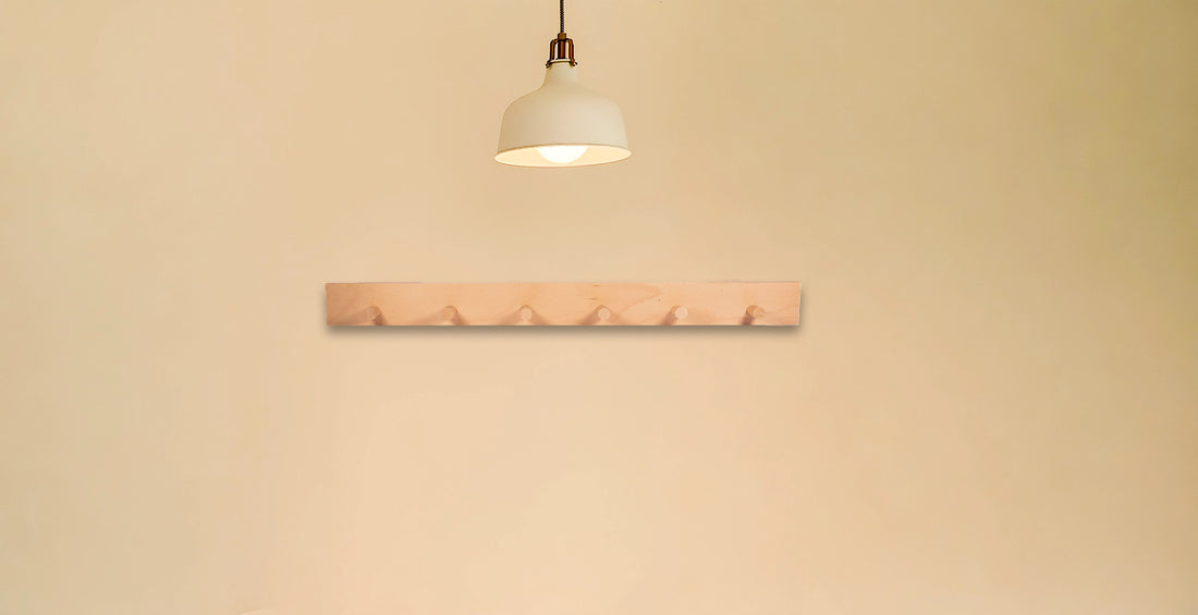 Mantara Drift Hook W-0057 is a modern beech wood hook with brushed finish, ideal for kitchen, bedroom, and other spaces.