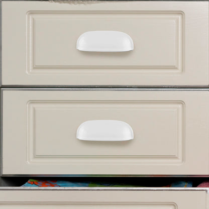 Mantara Portico Pull Knob Z-0004 is a modern zinc knob in matte white ideal for drawers and cupboards.