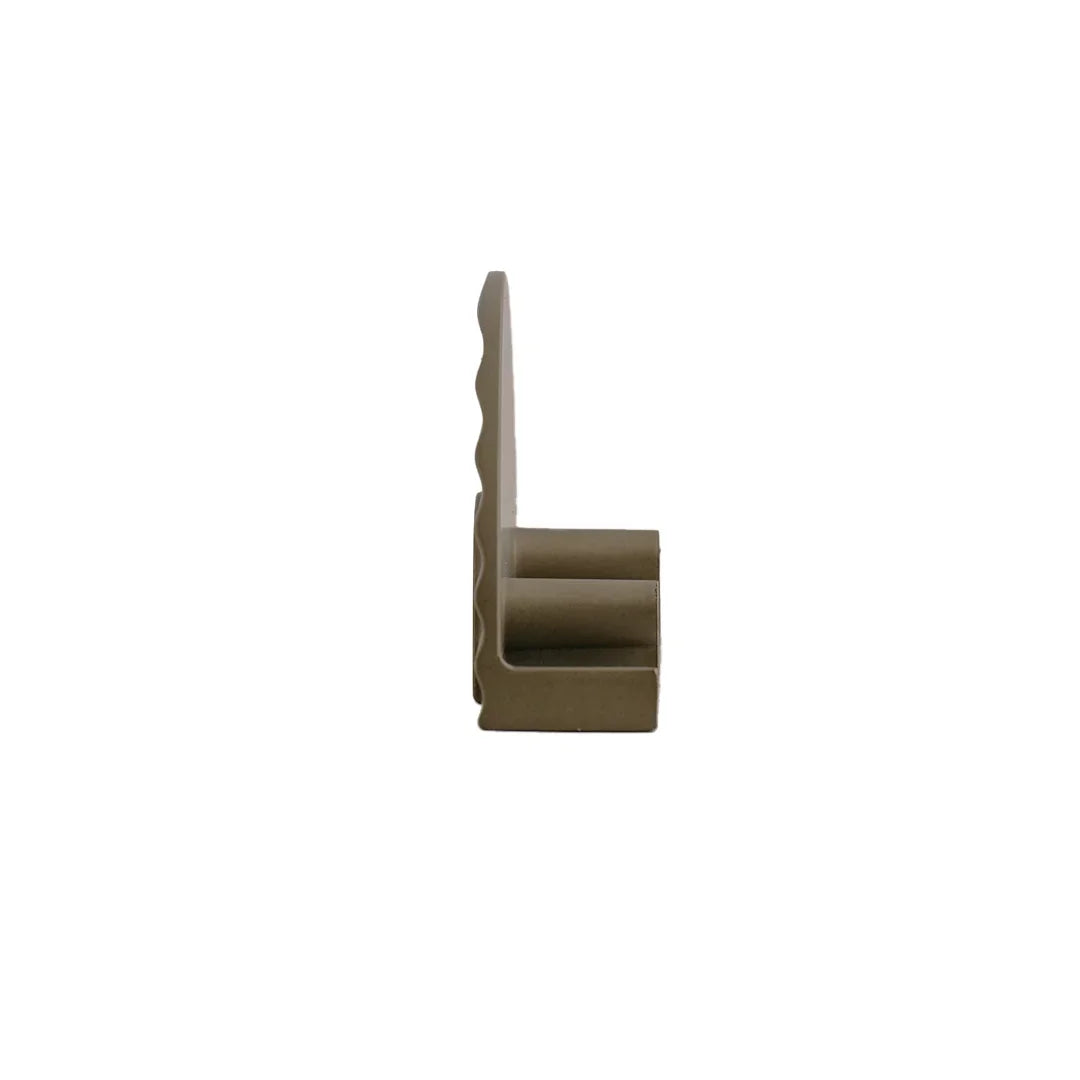 Mantara Lunette Pull Knob Z-0006 is a modern zinc knob in matte grey ideal for wardrobes, doors, and kitchens.