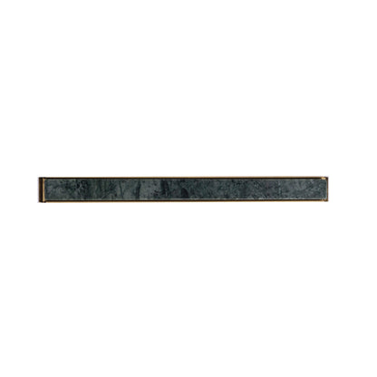 Acropolis Handle M-0010-H in Grey marble &amp; brass, brushed finish, 144mm &amp; 170mm, for modern cabinets by Mantara